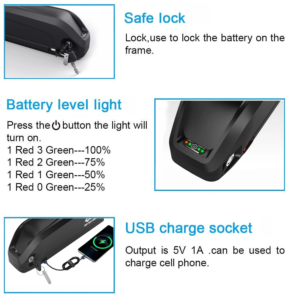 Hailong eBike Battery 36V 24.5Ah Bicycle Batteria With 18650 for 1000W 750W 350W Motor