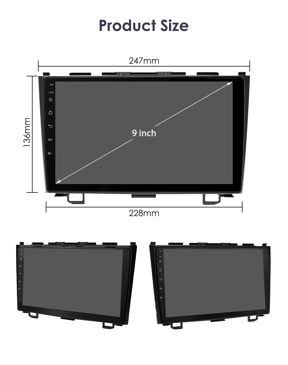 Hizpo Car Radio for Honda CR-V 3 RE CRV 2007-2011 GPS Car Intelligent Systems Smart Autoradio CarPlay Android Auto 9 Inch 8 Core