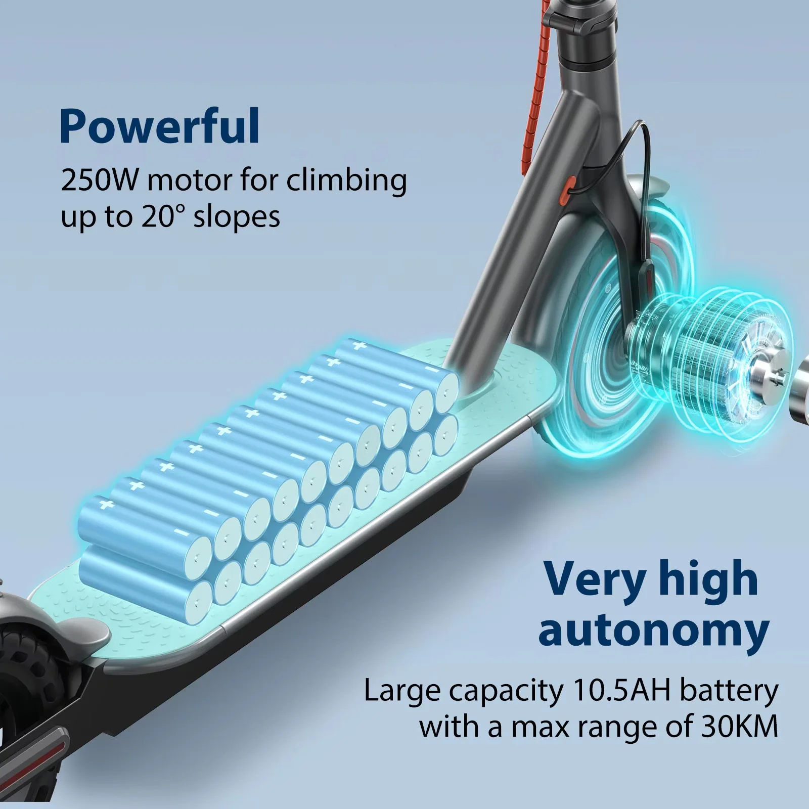 JUICEASE Smart APP Electric Scooter 8.5" Solid Tire 7.8/10.5AH Battery Foldable Electric Kick Scooter 15-35KM Max Range