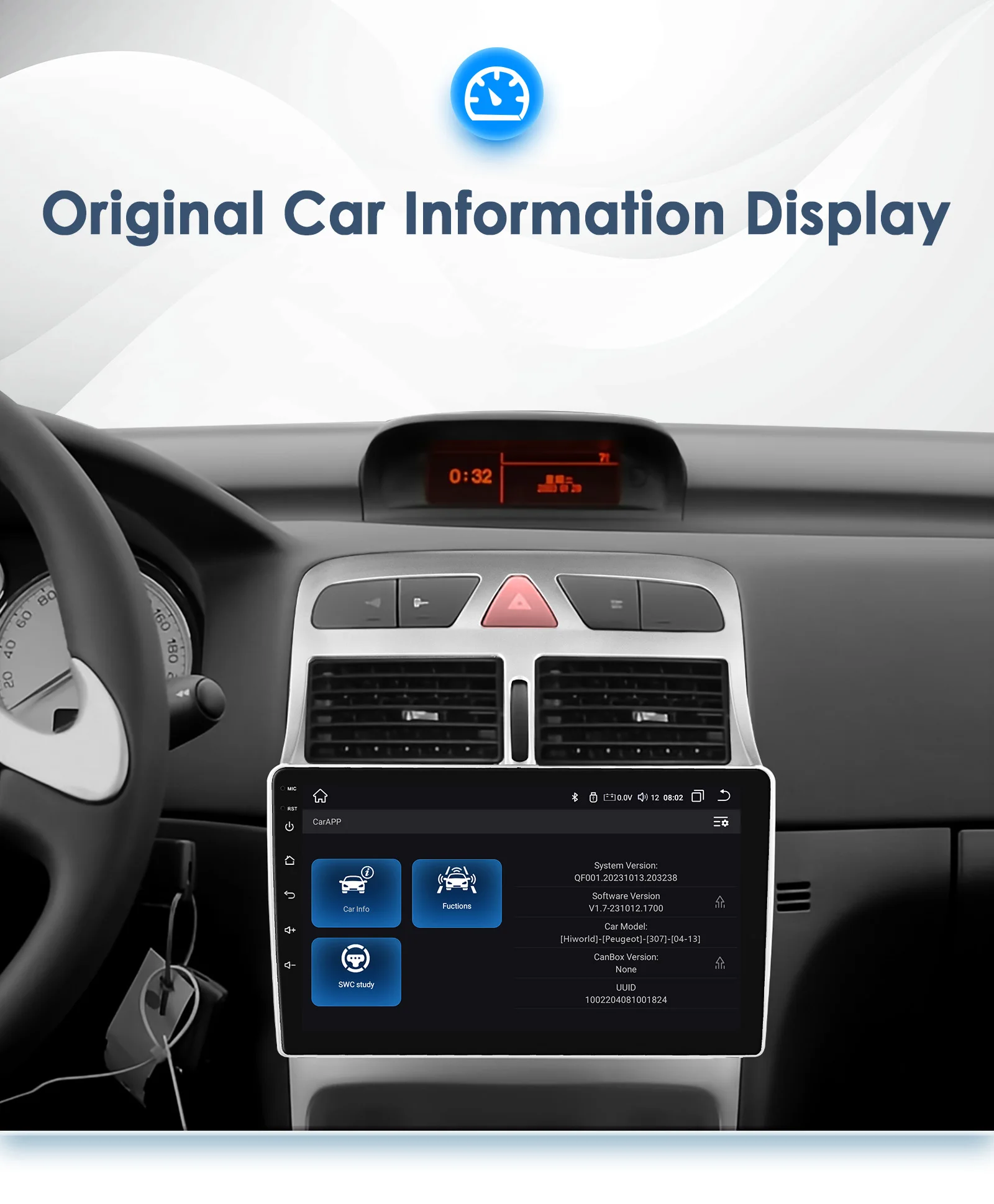 Wireless CarPlay Android Auto Car Radio For Peugeot 307 307CC 307SW 2002-2013 car intelligent systems AI Voice No 2 din 2din DVD