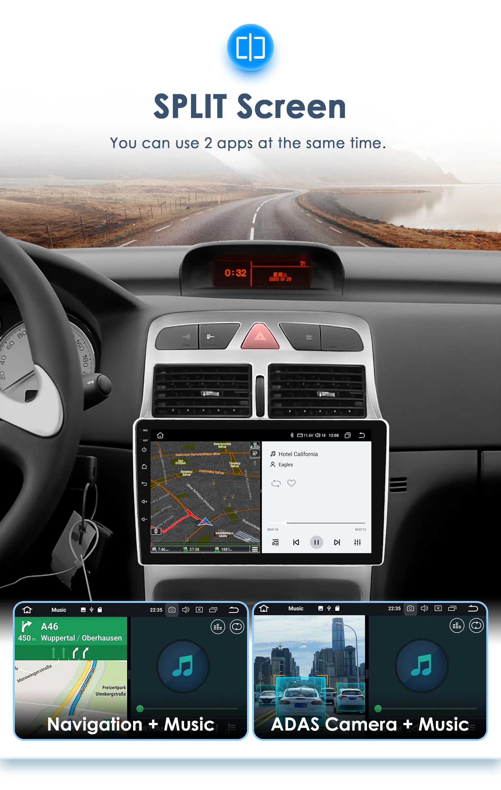 Wireless CarPlay Android Auto Car Radio For Peugeot 307 307CC 307SW 2002-2013 car intelligent systems AI Voice No 2 din 2din DVD