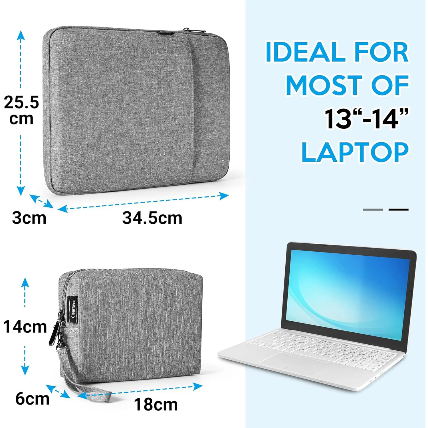 360° Universal Protection Laptop Case Sleeve for 13-inch MacBook Air M3/M2/M1 2024-2018 A3113 A2681 A2337 2022-2016 A2686 A2338