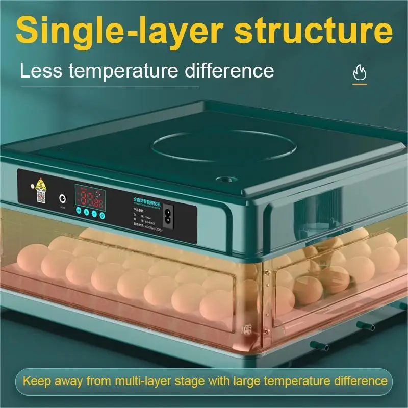 9/15/24/36 Eggs Incubator With Drawer Type EggIncubator With Automatic Water Ionic Waterbed Replenishment And Temperature Contro