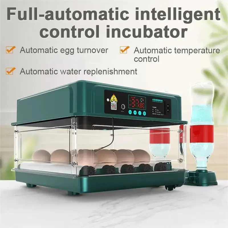 9/15/24/36 Eggs Incubator With Drawer Type EggIncubator With Automatic Water Ionic Waterbed Replenishment And Temperature Contro