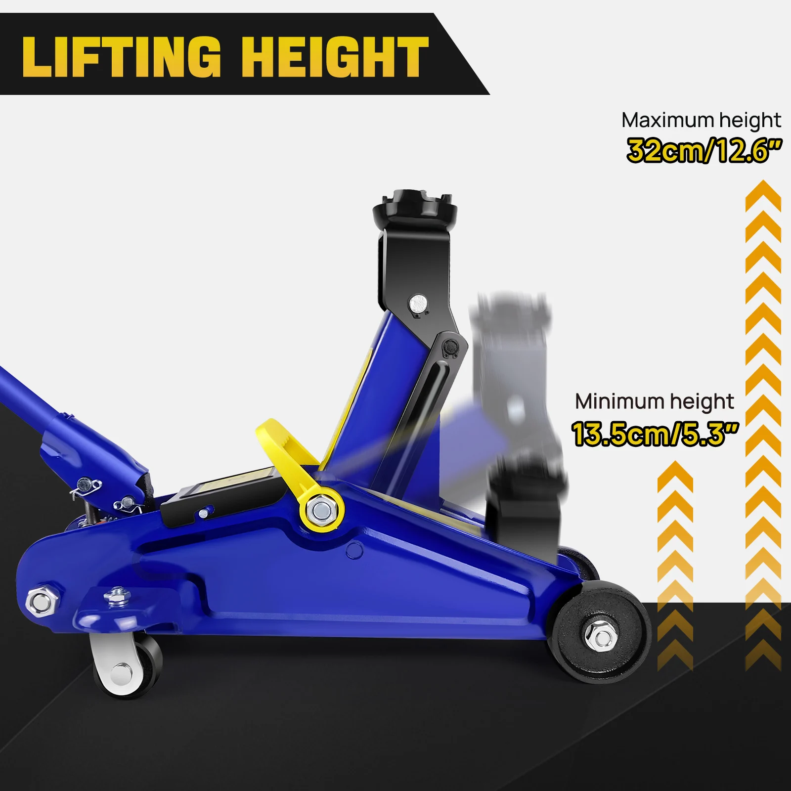 BRIEFNESS low profile trolley jack Emergency tool for tyre repair changing tyres in vans and garages