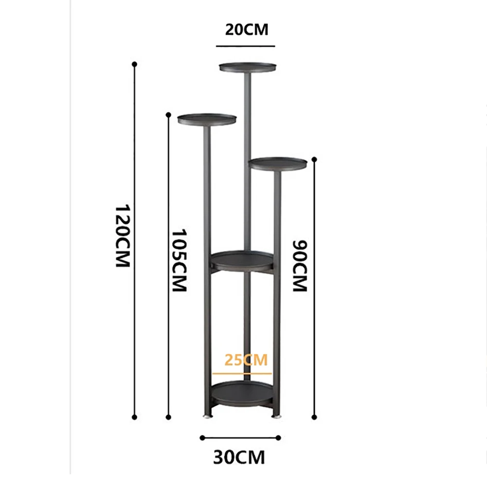 Indoor Multi-Layer Plants Flowers Stands With Anti-slip Feet Corner Stand Tall Planter Holder Shelf For Home Office Decor