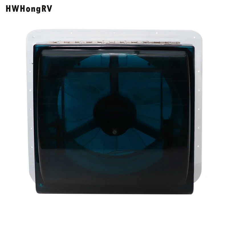 HWHONGRV RV Vent Fan With LED Light,RV Roof Vent Fan 5-Speed-Reversible,RV Bathroom Vent Fan DC 12V for Trailer, Camper, Van