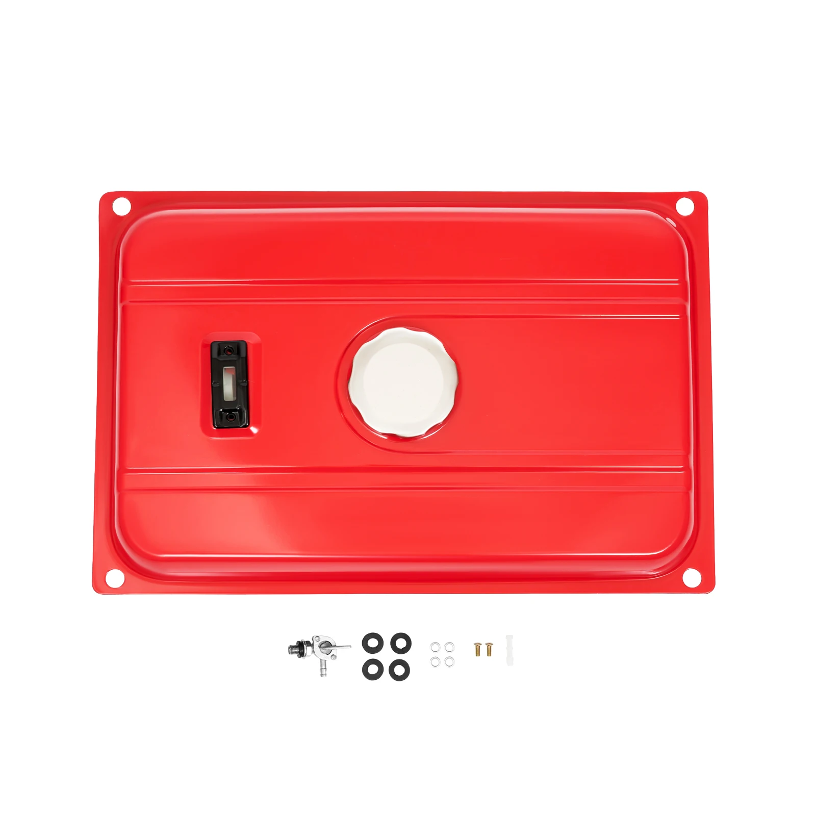 5 Gallon Generator Fuel Tank Universal Generator Fuel Tank Filter Cap Replacement with Fuel Petcock, Gas Oil Fuel Tank