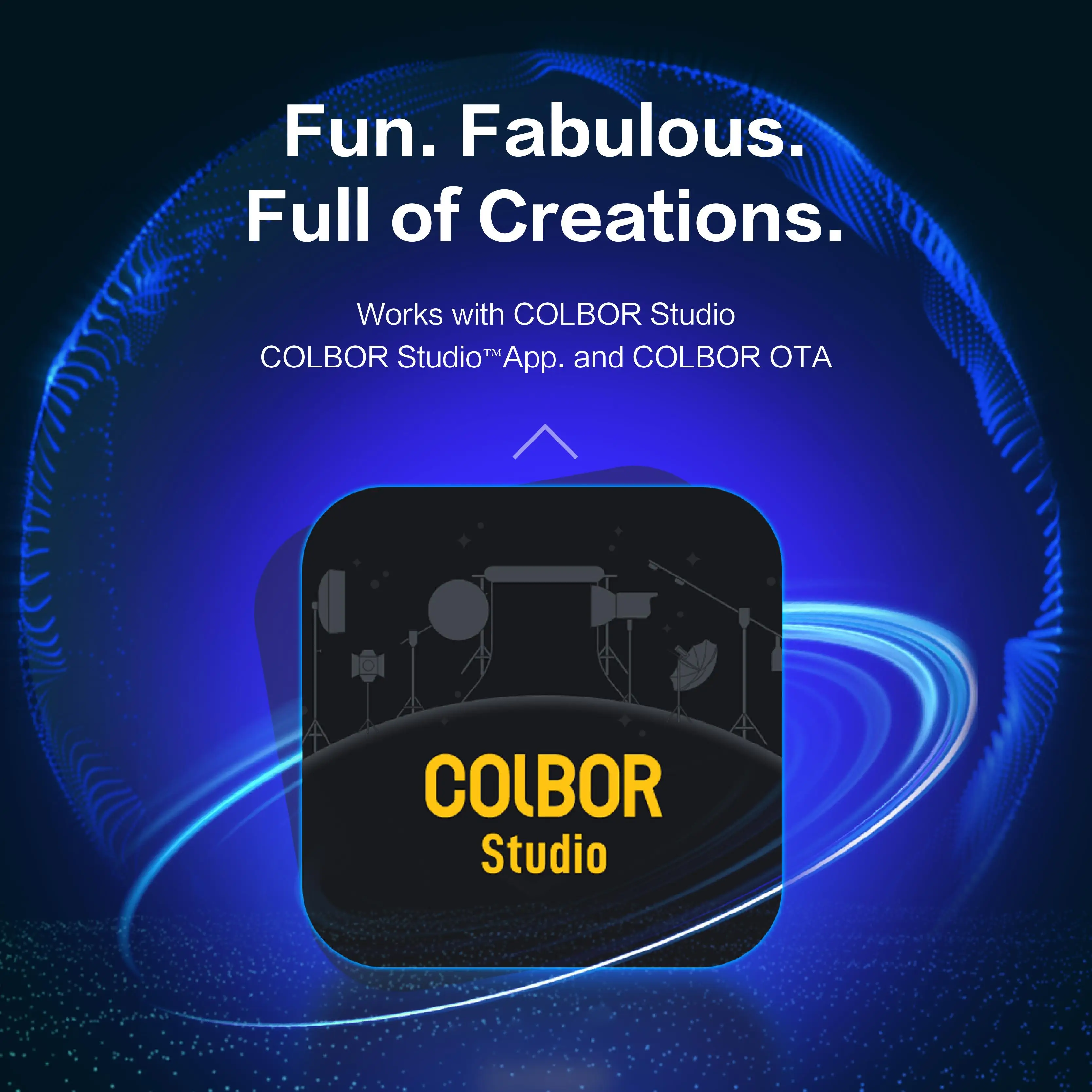 COLBOR CL60R 60W 2700~6500K RGBWW Full-color Video Light with Bowens Mount APP Control for Live-Streaming Photography Fill Lamp