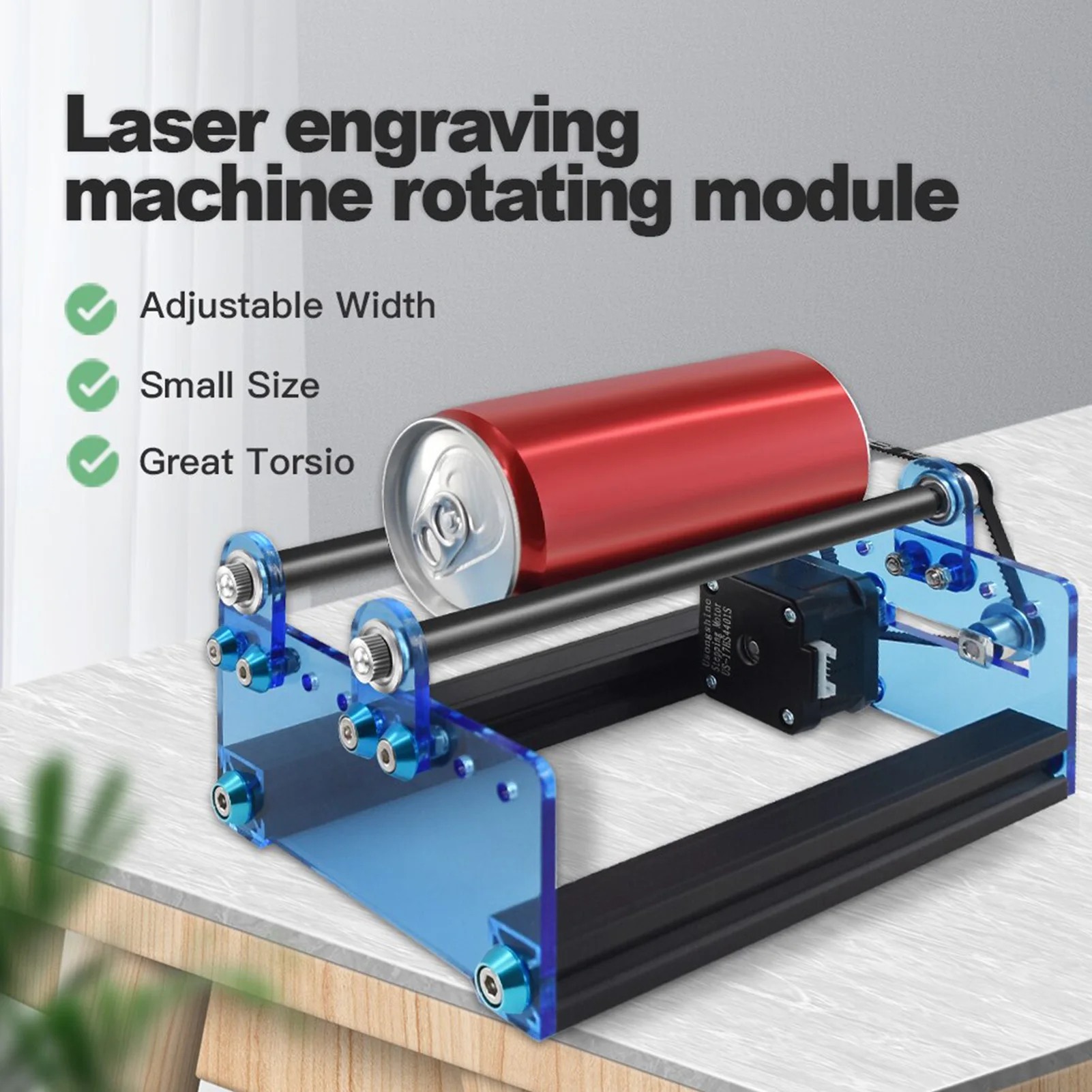 Laser Engraver Y-axis Rotary Roller Engraving Module for Engraving Cylindrical Objects Cans Engraving machine rotary module