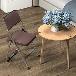 2 Piece Dining Chair, Conference Chair, Made of Comfortable PU Leather and Steel Frame, Sturdy Folding Chair