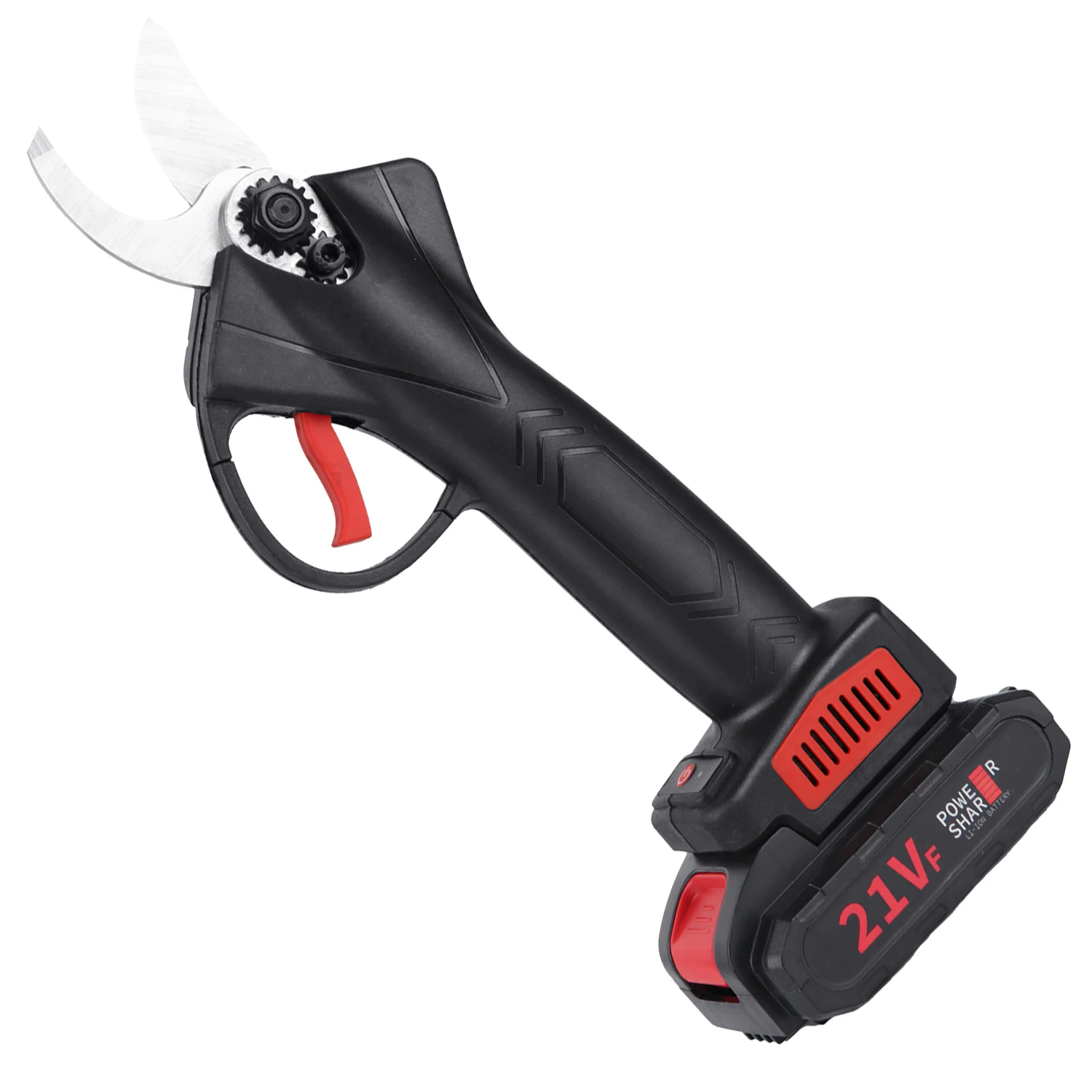 25mm Brush Motor Cordless Electric Pruner Pruning Shears Fruit Tree Bonsai Pruning Branches Cutter Power Tool Rechargeable