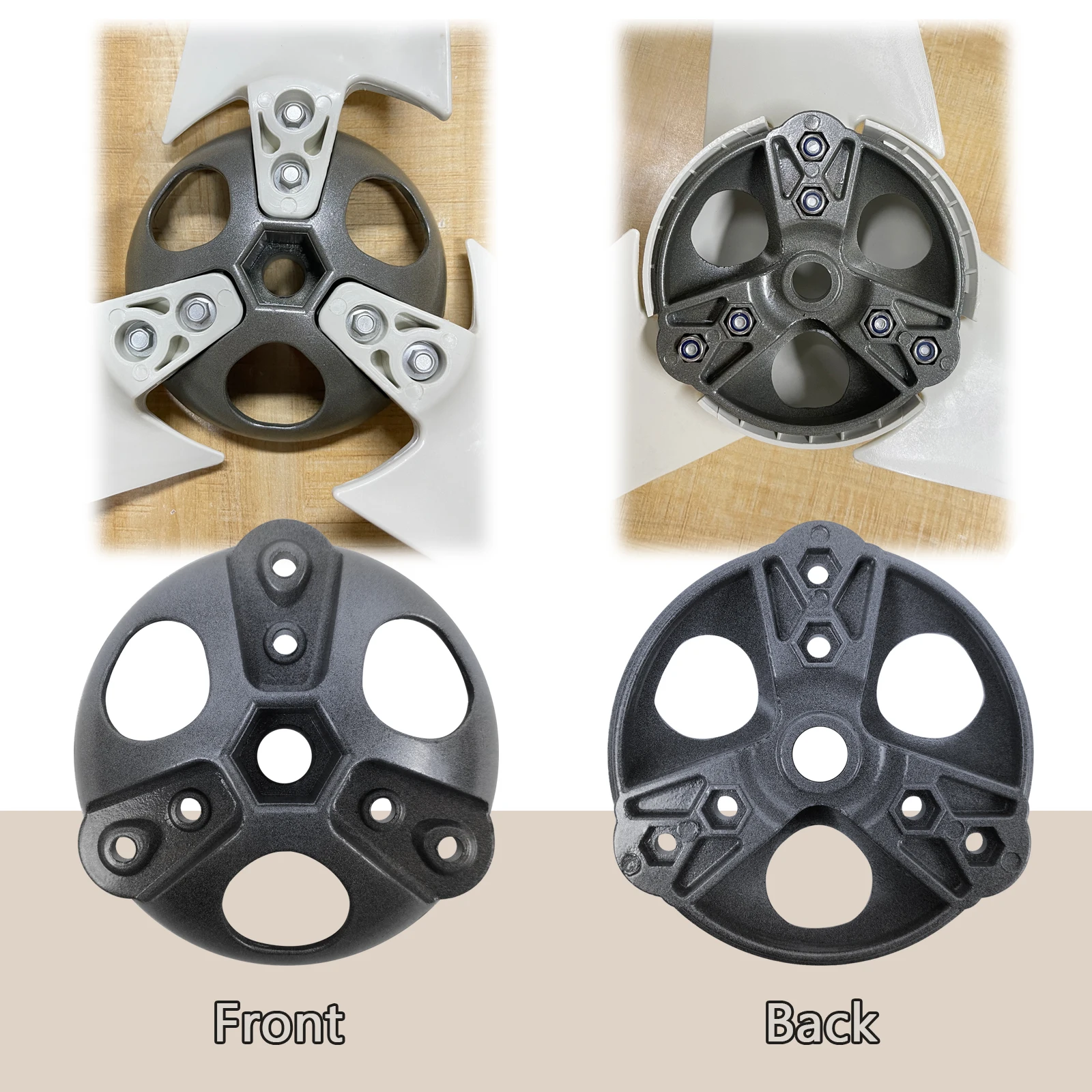 Wind Turbines Hub 3/5/6 Blades Generator Windmill Wheel Hub Accessories for All Wind Turbine Generator Extremely Durable