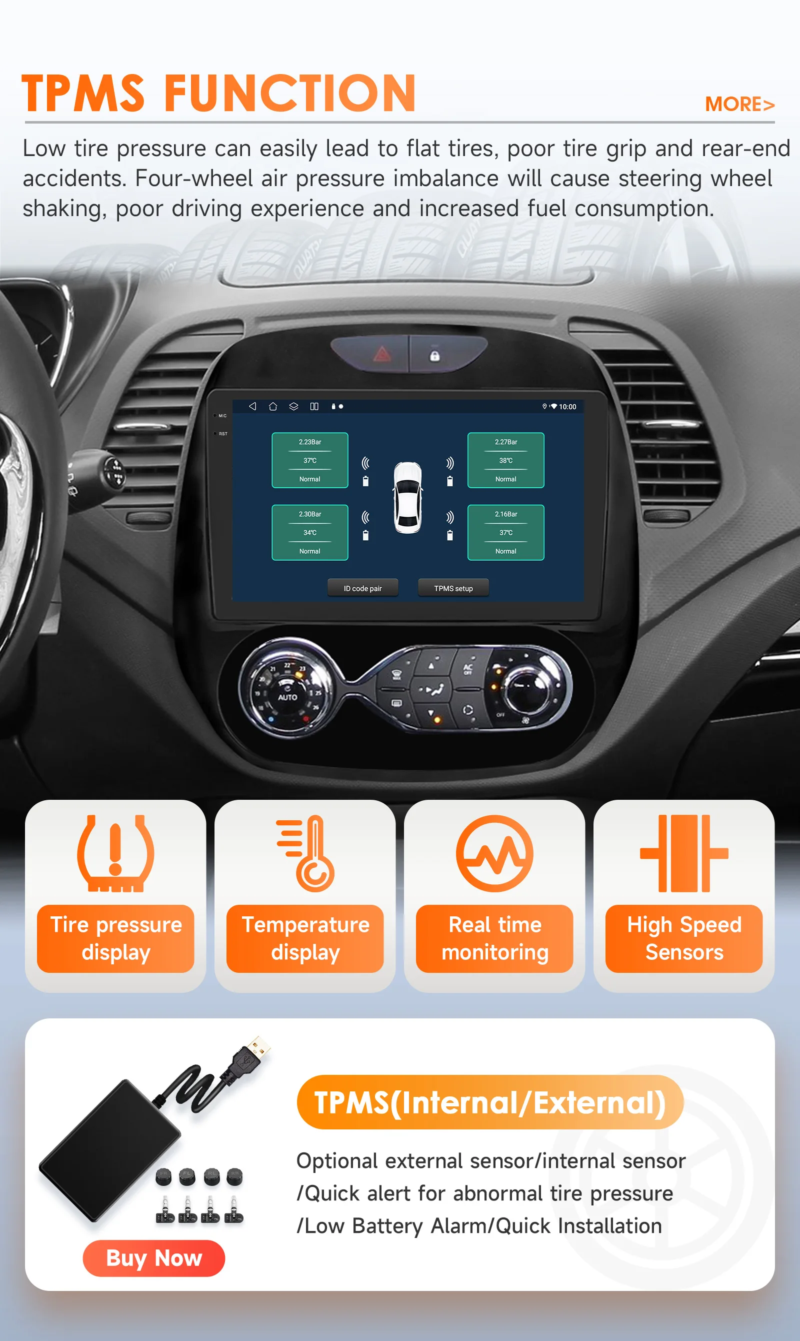 9" Hizpo CarPlay Android Auto Car Radio for Renault Kaptur Captur 2016 - 2019 Snapdragon 6115 4G BT RDS DSP GPS Navi 360°CAM