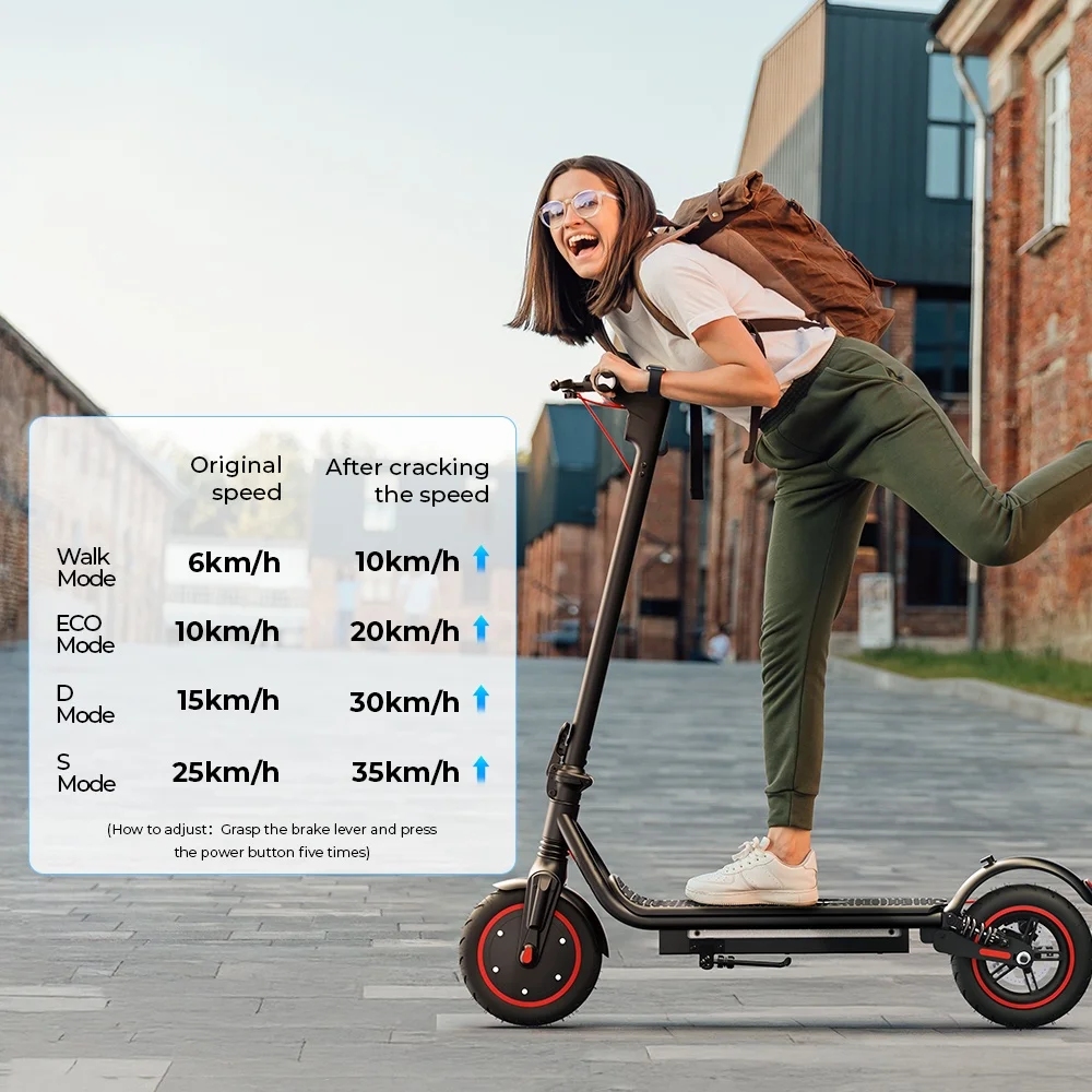 W7 Electric Scooter 8.5 inch 36V 10.5Ah 25-35km Range Dual Suspension Side Lights App Control 35km/h Speed Electric Scooters