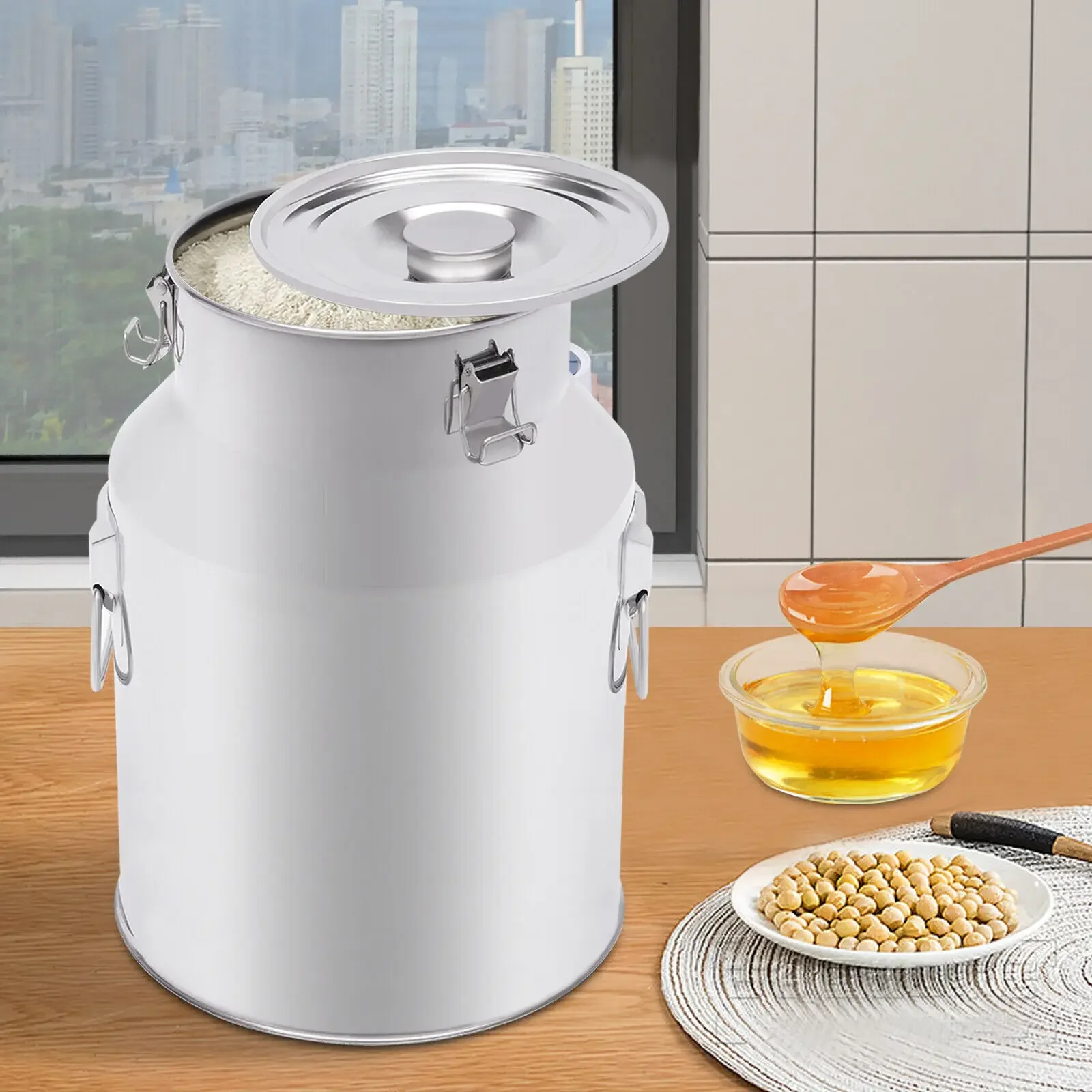 28 Litre Stainless Steel Milk Churn Milk Jug Milk Transport Jug Container
