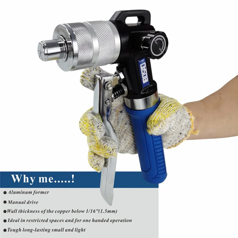 Hydraulic Expander HVAC Hydraulic SWAGING Tool Kit For Copper Tubing Expanding Copper Tube Expander Tool 3/8" to 1-5/8" VG-300AL