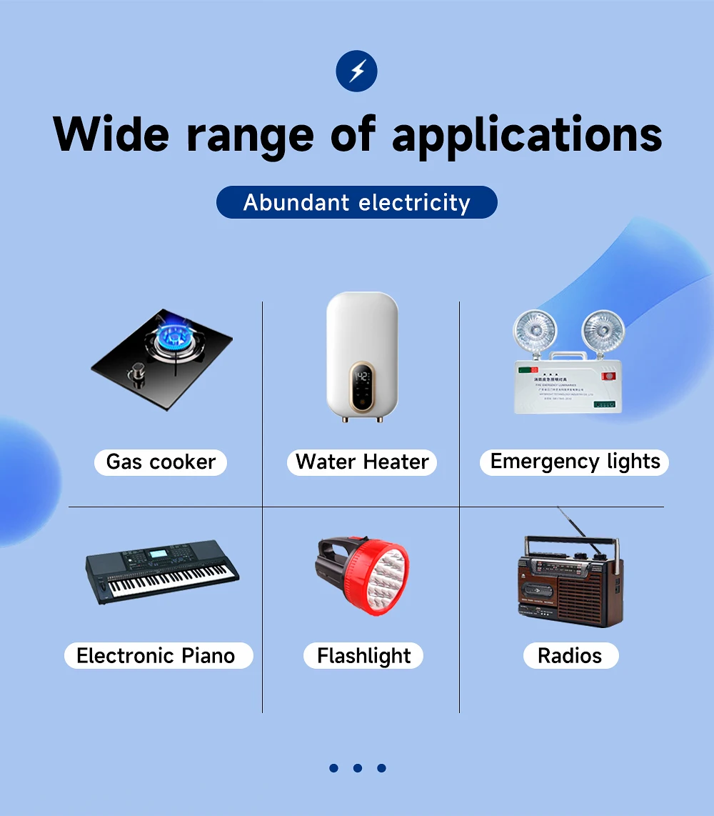 CITYORK 1.5V 15000mWh D Size Rechargeable Battery R20 Li-ion TYPE-C Battery For Gas Cooker Electronic Piano Water Heater Radio