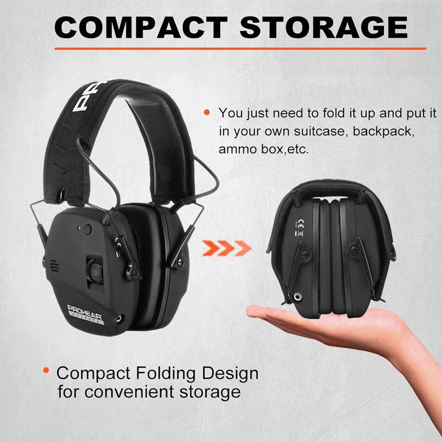 PROHEAR Headphones Bluetooth Electronic Shooting Ear Protection Earmuffs Noise Reduction Sound Amplification Hearing Protector