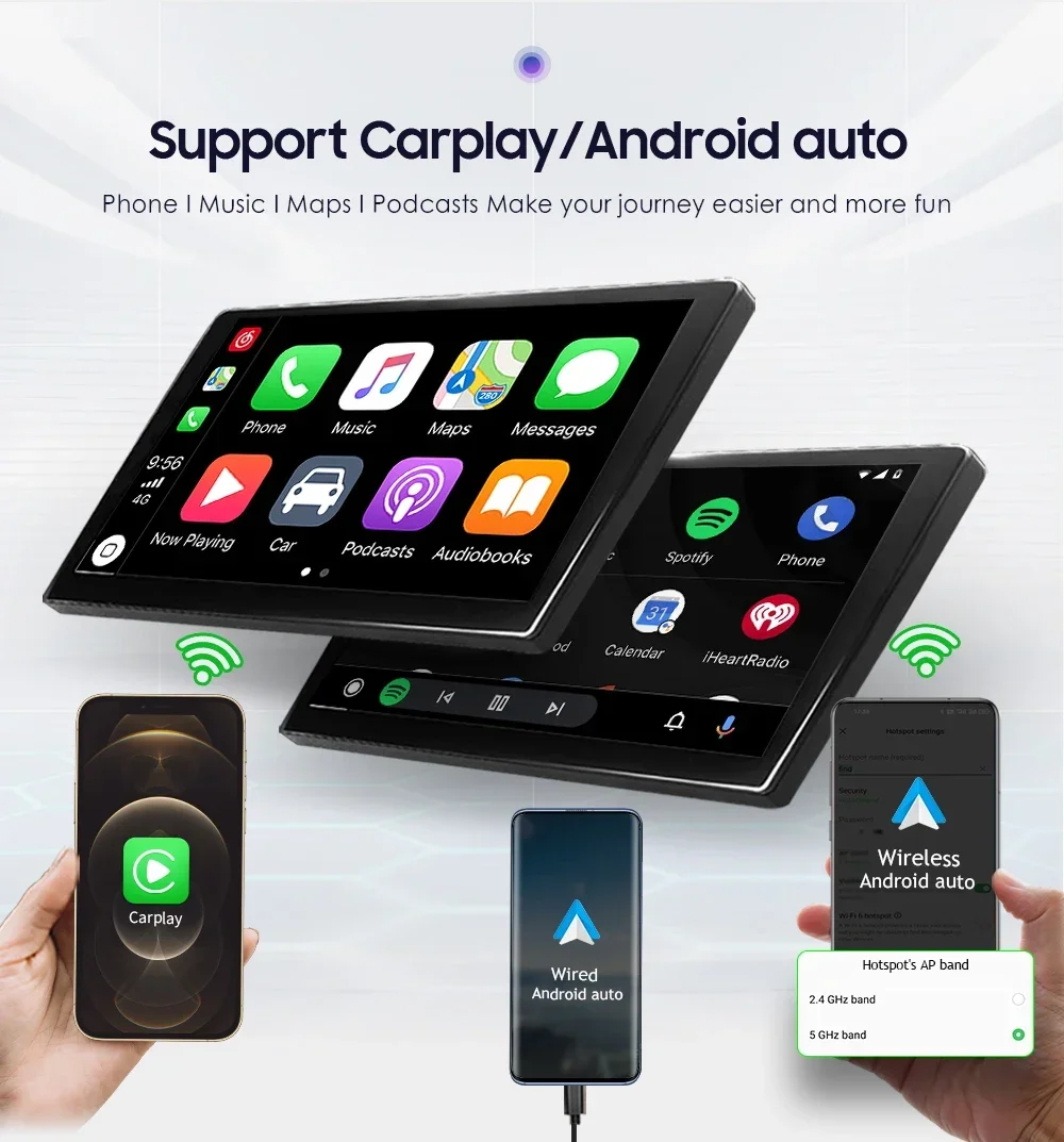 Hizpo 2Din 9inch Car Radio CarPlay Multimedia for Hyundai IX45 Santa Fe 3 2013 - 2017 UI7862 Headunit RDS DSP 4G BT