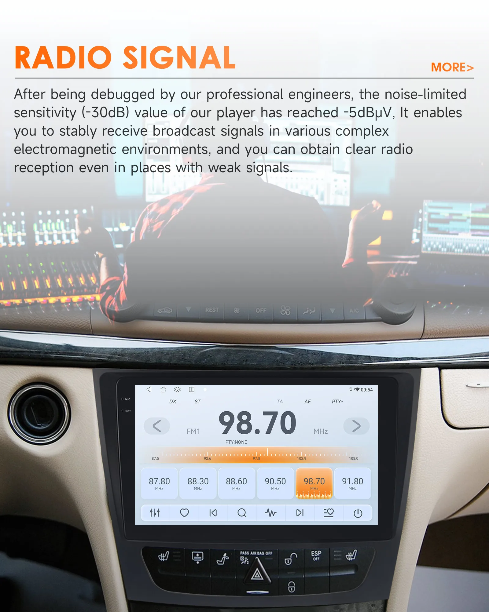 Hizpo 6115 Radio For Mercedes Benz E class W211 E300 E350 E240 4G Car Multimedia GPS 2din Autoradio CarPlay Android Auto WIFI BT