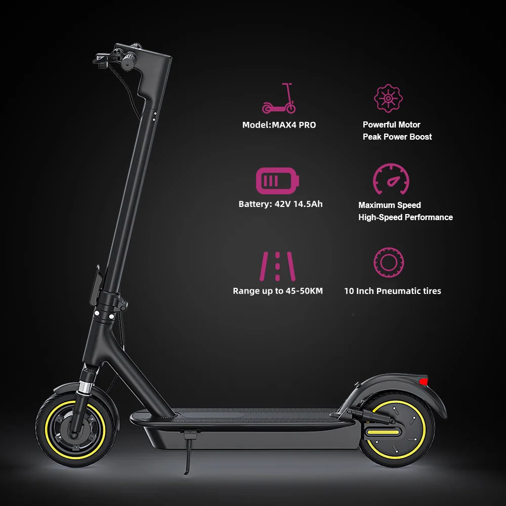 ATSANT Adult Electric Scooter Powerful Motor 35KM/50KM Long Range 8.5/10 Inch Tires 10.5/14.5Ah Large Battery Foldable Commuter Electric Scooter Kick Scooter