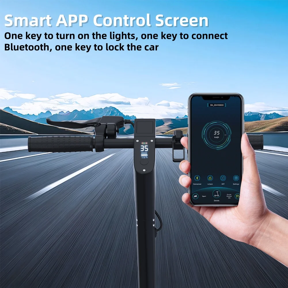 ATSANT Adult Electric Scooter Powerful Motor 35KM/50KM Long Range 8.5/10 Inch Tires 10.5/14.5Ah Large Battery Foldable Commuter Electric Scooter Kick Scooter