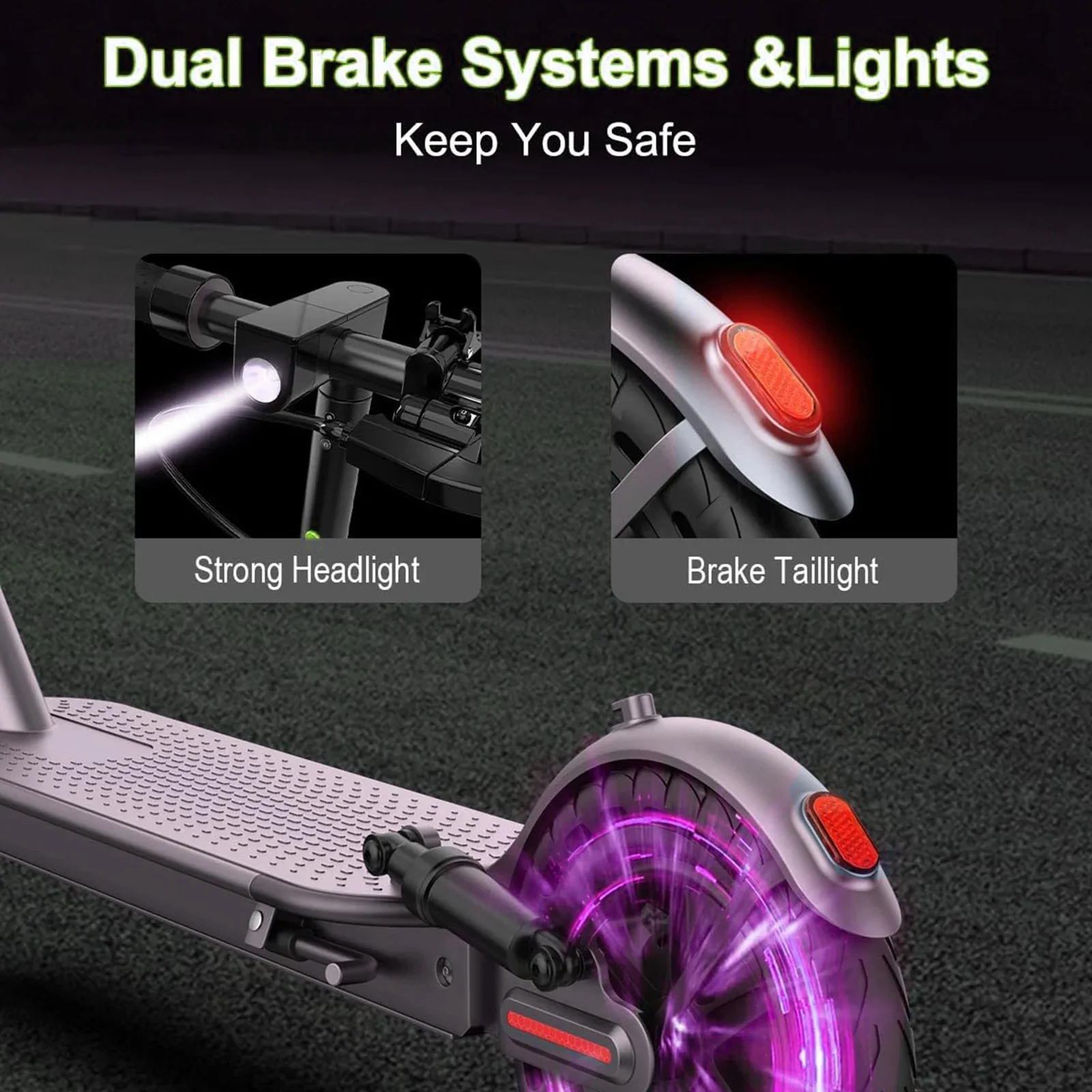 ATSANT Adult Electric Scooter Powerful Motor 35KM/50KM Long Range 8.5/10 Inch Tires 10.5/14.5Ah Large Battery Foldable Commuter Electric Scooter Kick Scooter