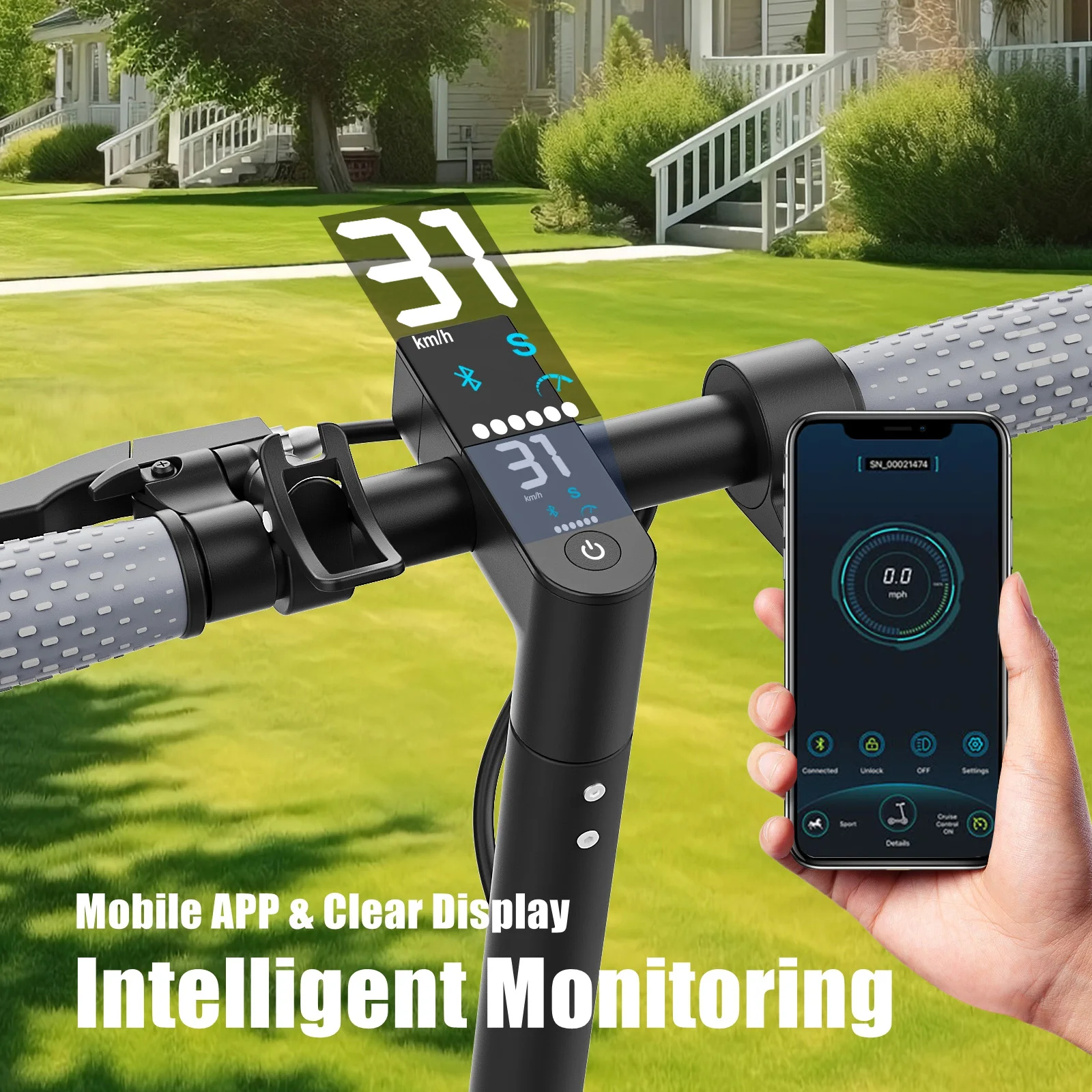 ATSANT Adult Electric Scooter Powerful Motor 35KM/50KM Long Range 8.5/10 Inch Tires 10.5/14.5Ah Large Battery Foldable Commuter Electric Scooter Kick Scooter