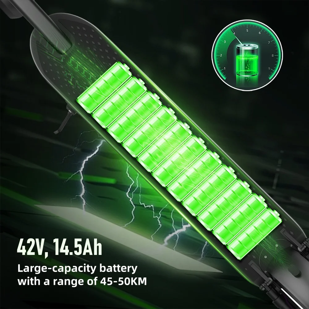 ATSANT Adult Electric Scooter Powerful Motor 35KM/50KM Long Range 8.5/10 Inch Tires 10.5/14.5Ah Large Battery Foldable Commuter Electric Scooter Kick Scooter