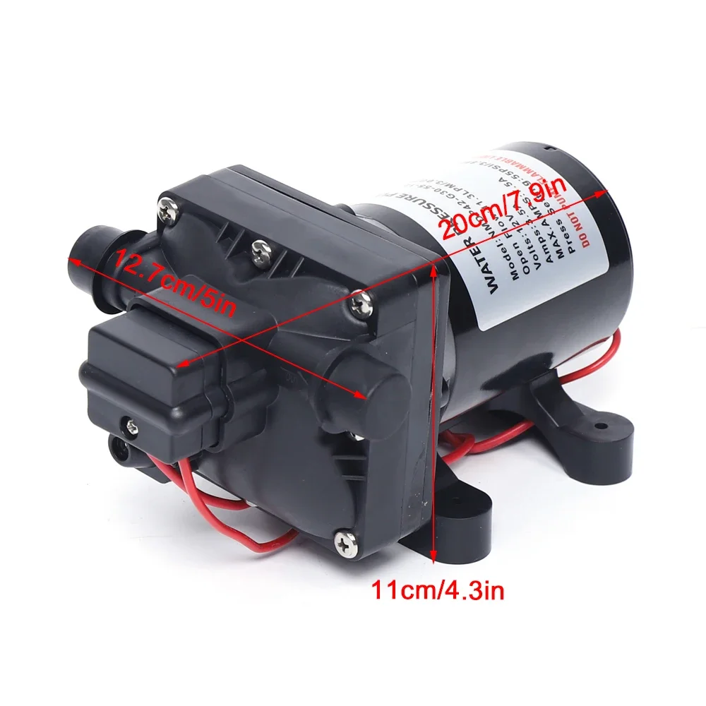 12V Diaphragm Pump DC Self-priming Water Pump Pressure Pump For Garden Motorhome
