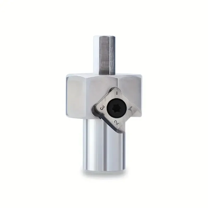ENJOYWOOD Woodworking Chamfer Tool for 19mm/20mm Dog Holes Polished Finish T10 Alloy Blade Stainless Steel 9mm Hex Shank