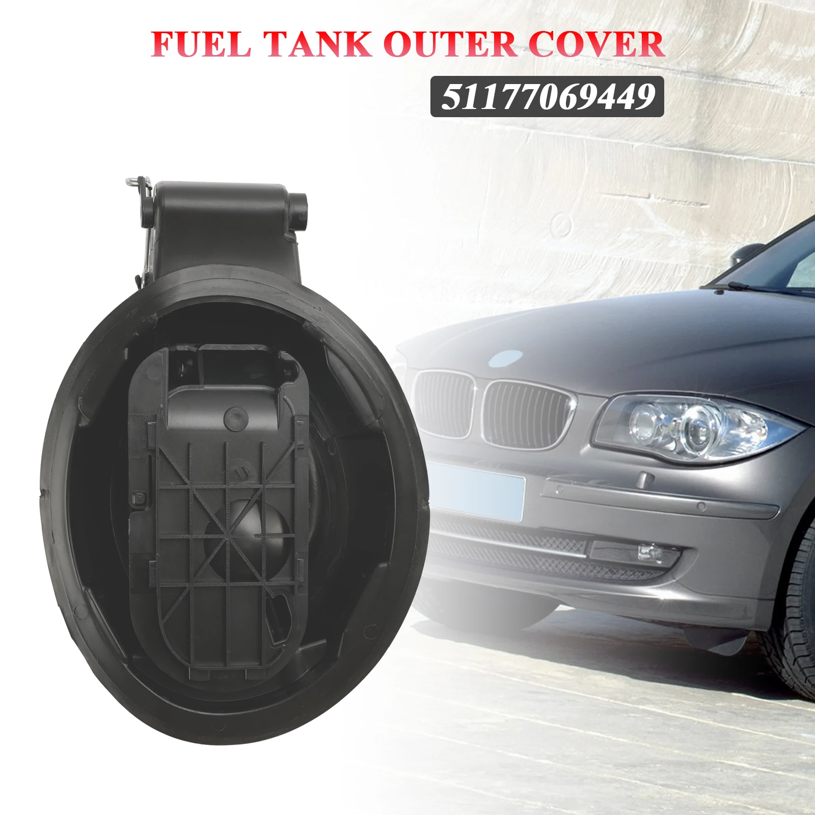 Artudatech Filler Pot Tank Flap Hinge Cover 51177069449 For BMW 1 Series E81 E87