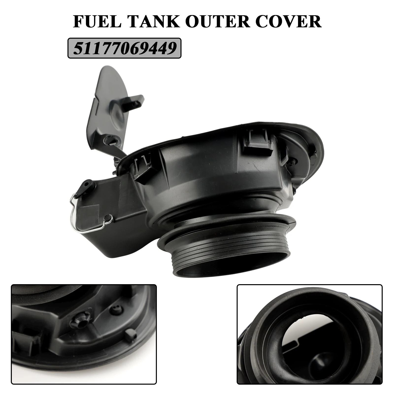 Artudatech Filler Pot Tank Flap Hinge Cover 51177069449 For BMW 1 Series E81 E87