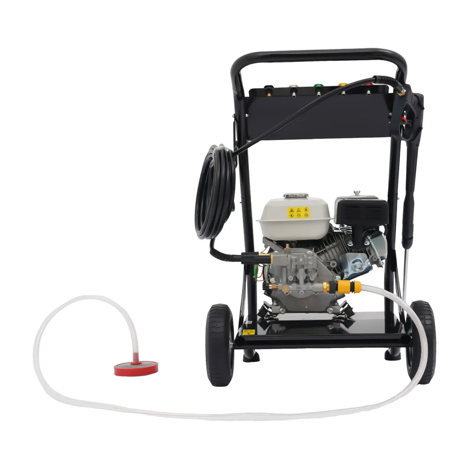 7.5HP Gasoline High Pressure Washer 2200PSI 4-Stroke Gas Powered Jet Cleaner w/ Spray Gun & 5 Nozzles for Cleaning Car Deck Yard