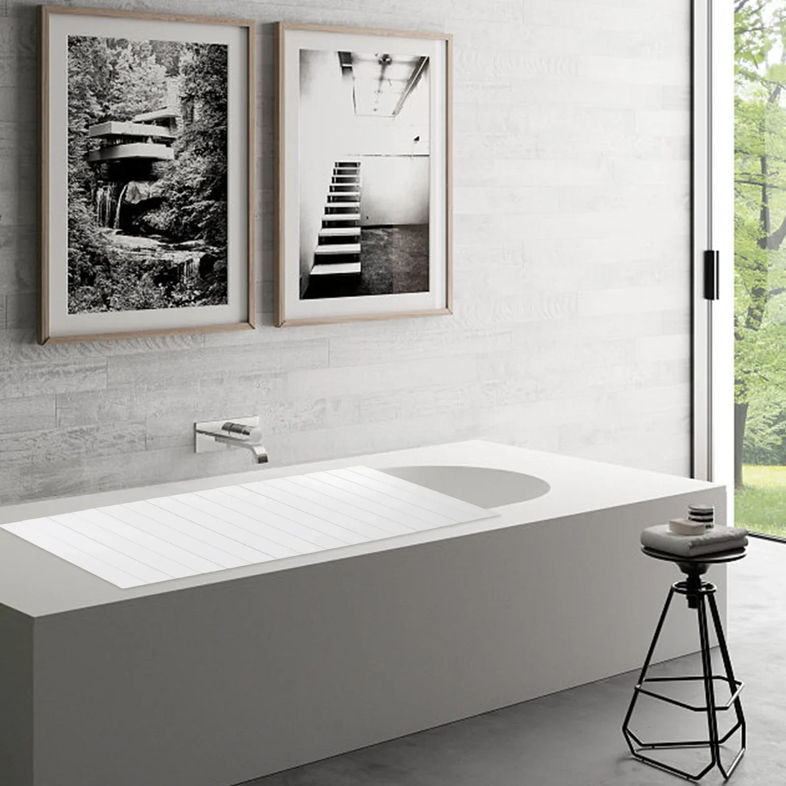 PVC Foldable Bathtub Board Cover Waterproof Dustproof Bathtub Tray Insulation Durable Board For Home Bathroom Spa 75 x 170 cm