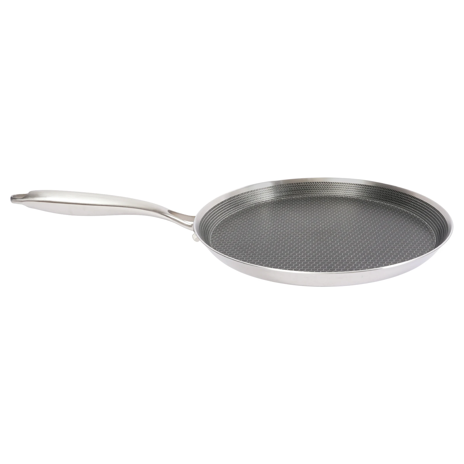 304 Stainless Steel Frying Pan Pancake Pan Nonstick Wok Pan Steak Cooking Pot Skillet Saucepan Induction Single Sided Honeycomb