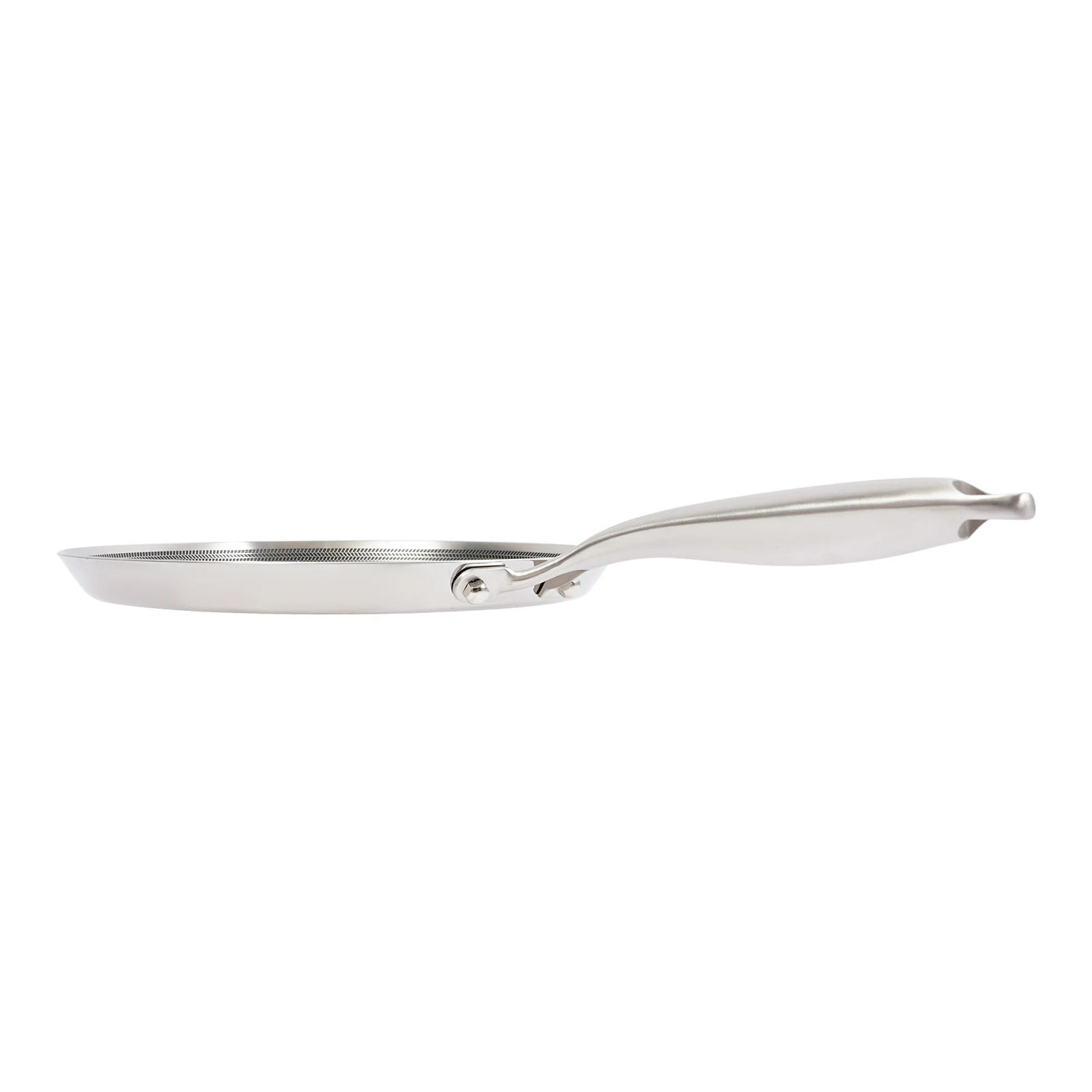 304 Stainless Steel Frying Pan Pancake Pan Nonstick Wok Pan Steak Cooking Pot Skillet Saucepan Induction Single Sided Honeycomb