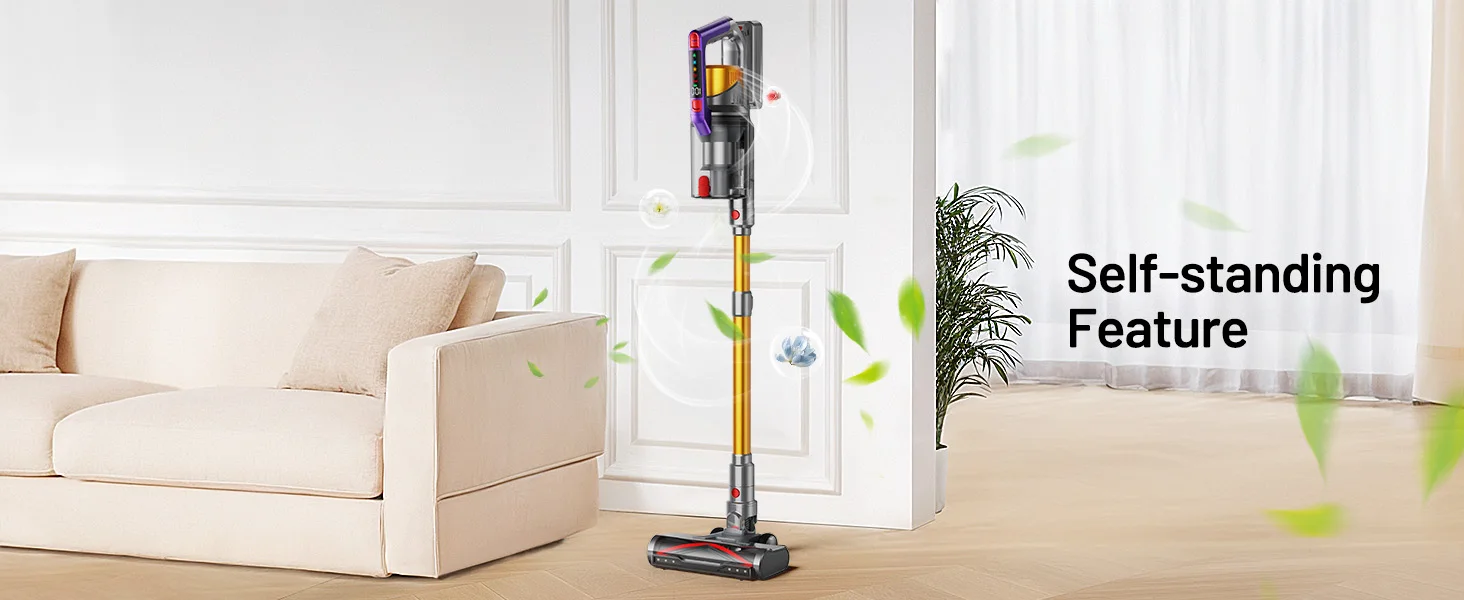 VAKERR S17 600W 65000Pa 65KP Suction Power Cordless Vacuum Cleaner Handheld Smart Home Appliance Removable Battery Dust Mug