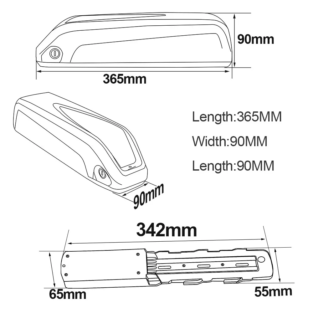 21700 18650 Hailong EBike Battery 36V 15Ah 48V14Ah for Electrict Bicycle 1500W 1000W 750W 500W 350W Electric Bike Motor