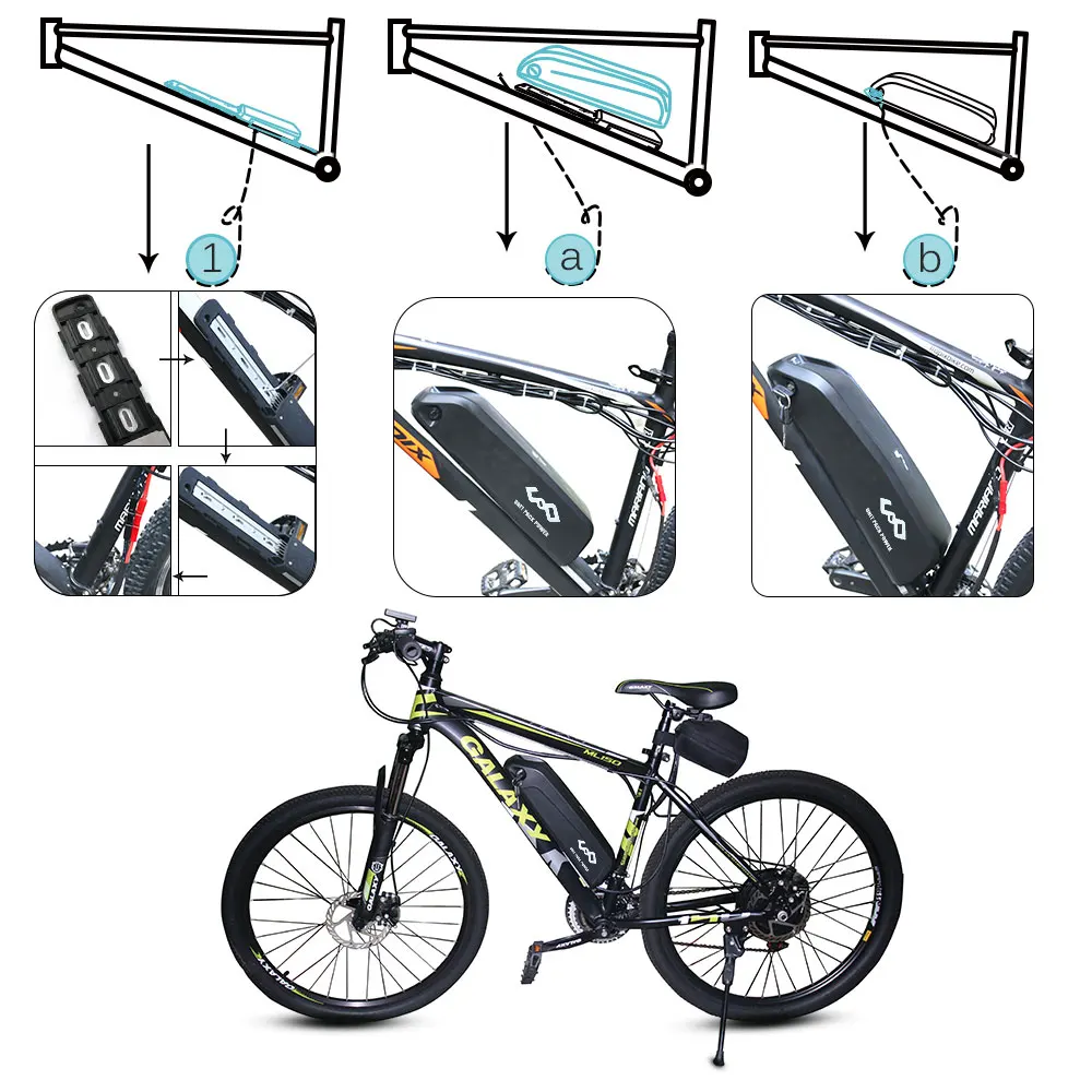 21700 18650 Hailong EBike Battery 36V 15Ah 48V14Ah for Electrict Bicycle 1500W 1000W 750W 500W 350W Electric Bike Motor