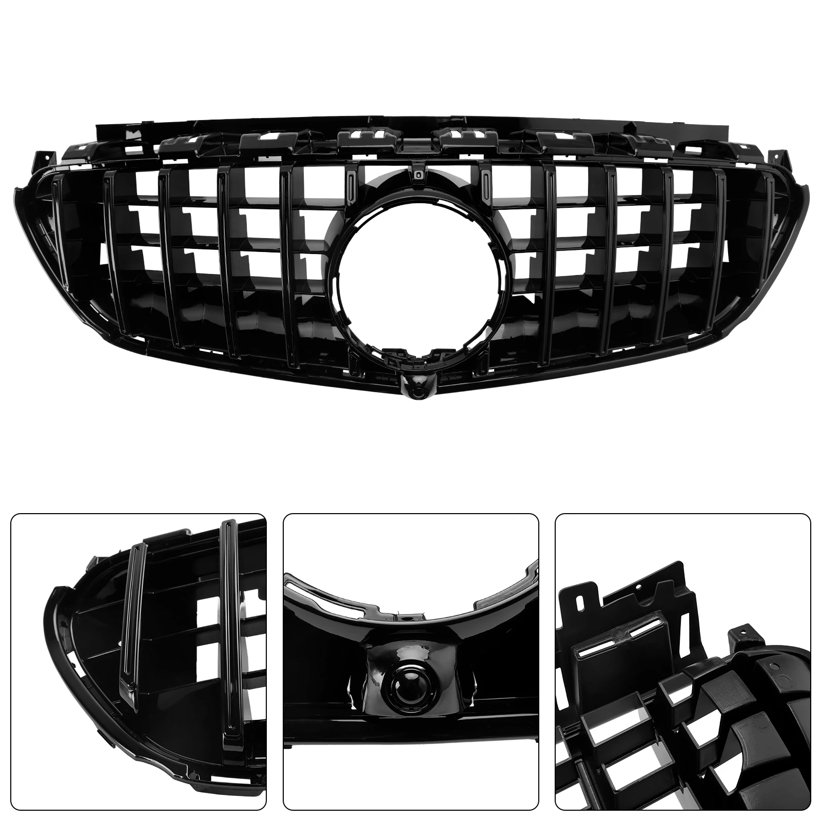 Front Bumper Grille Grill Fit for Mercedes Benz W213 E63 E63S AMG 2016-2020 Only