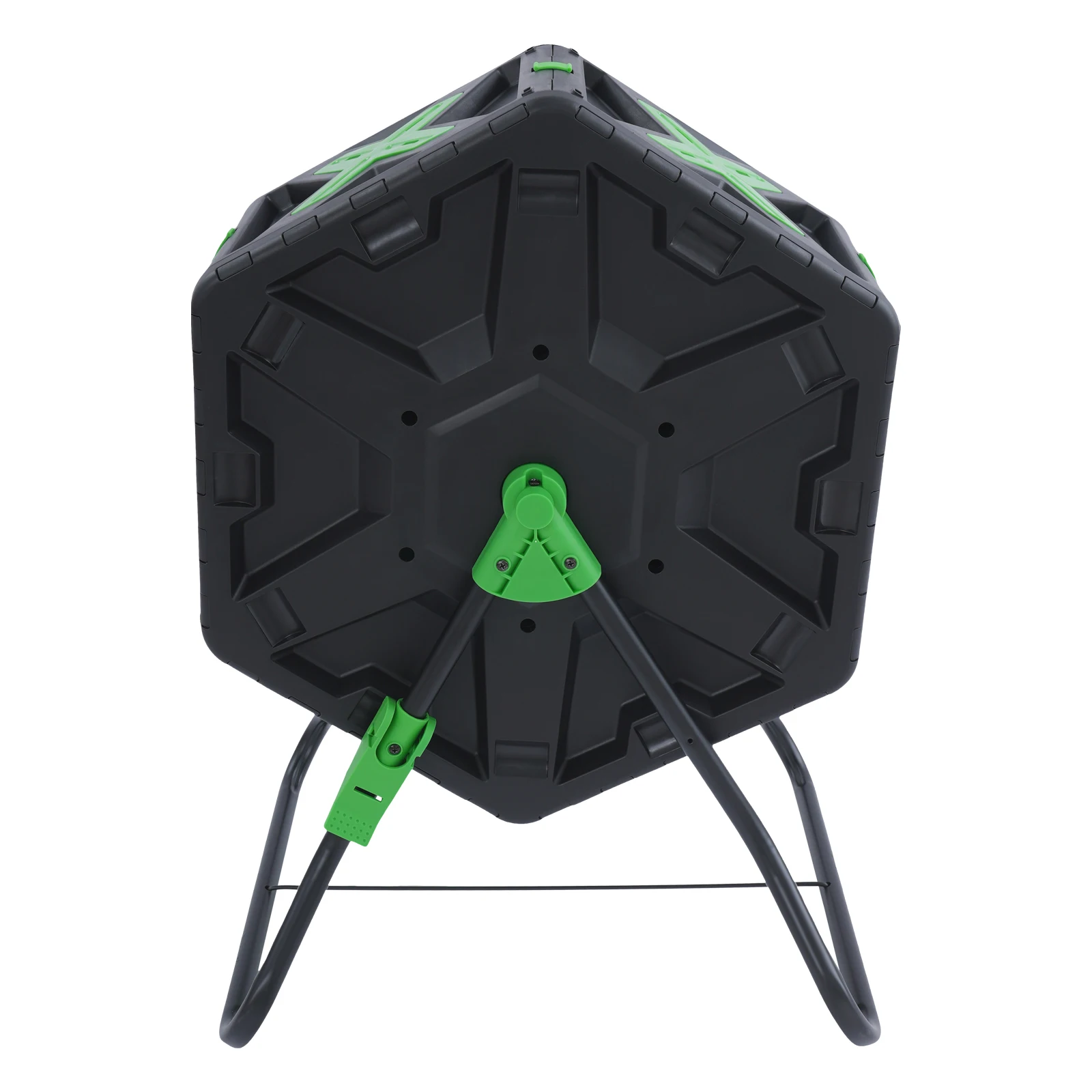 70L Chamber Compost Tumbler Outdoor Tumbling Composting Bins 360° Rotation Volume Garden Composter Single-Chamber