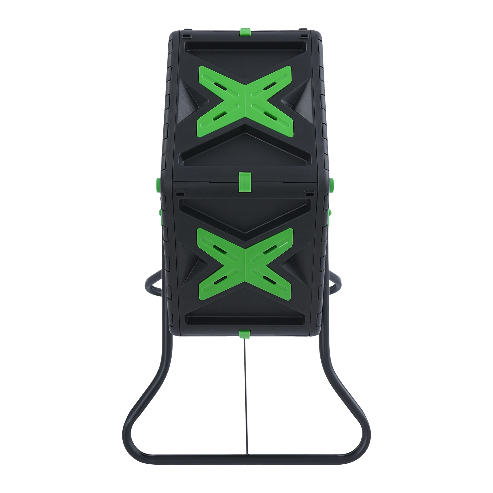 70L Chamber Compost Tumbler Outdoor Tumbling Composting Bins 360° Rotation Volume Garden Composter Single-Chamber