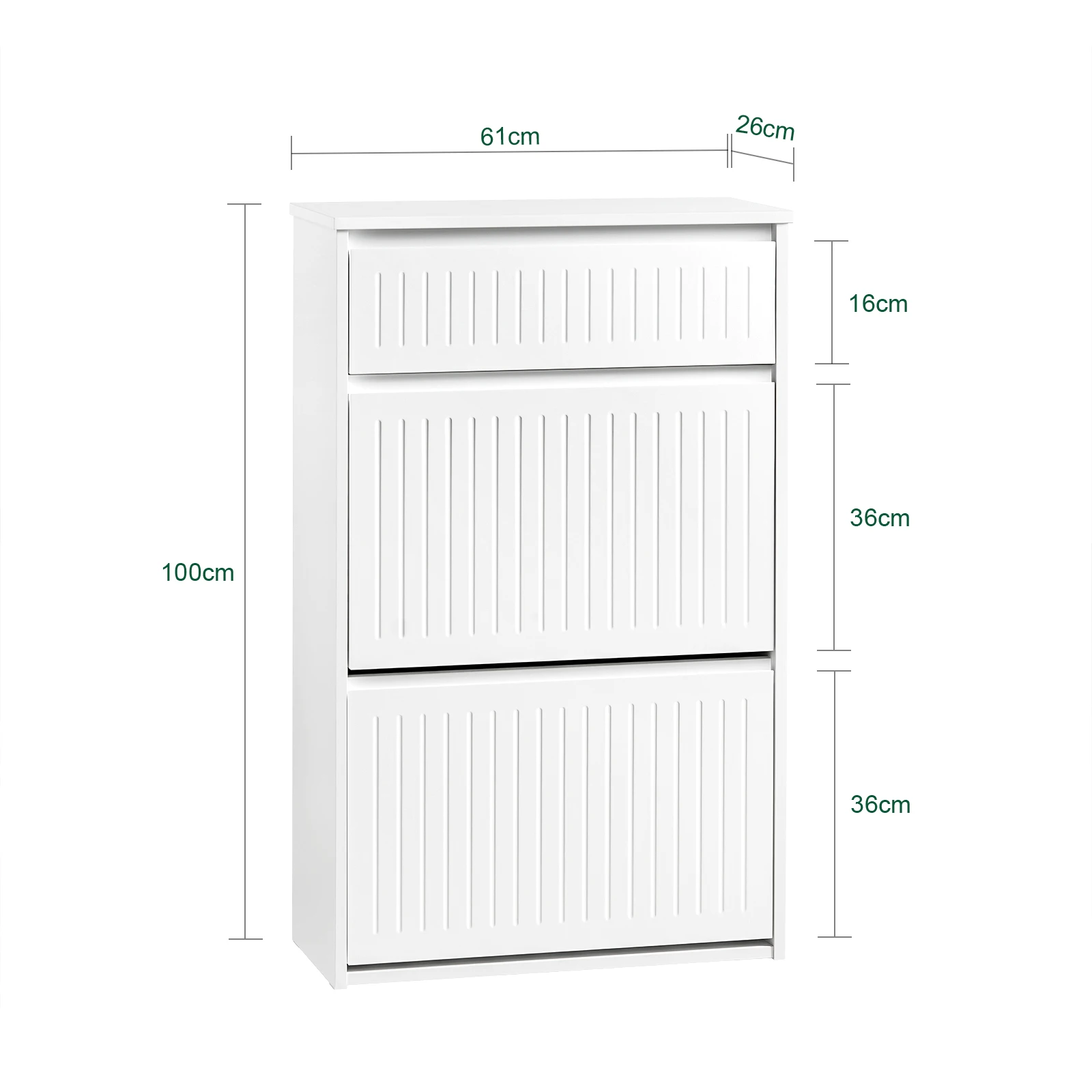 SoBuy FSR165 Shoe dump truck with 2 flaps Shoe shelf Shoe Cabinet narrow shoe rack with 4 shelf surfaces Shoe chest of drawers