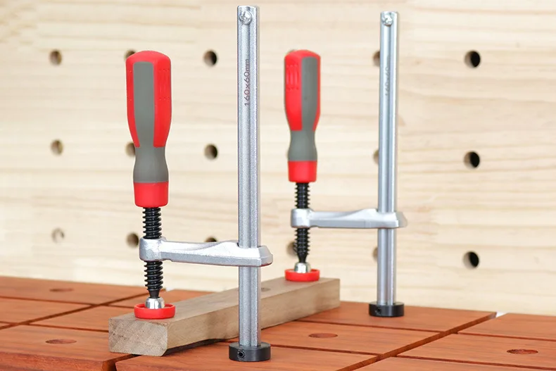 Allsome 2pcs Bench Dog Clamps, 3/4 Inch(19mm) 20mm Hold Fast Dog Hole Clamp for Woodworking, Hold Down Dog Clamp