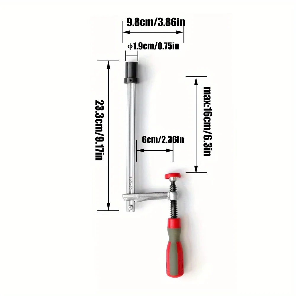 Allsome 2pcs Bench Dog Clamps, 3/4 Inch(19mm) 20mm Hold Fast Dog Hole Clamp for Woodworking, Hold Down Dog Clamp
