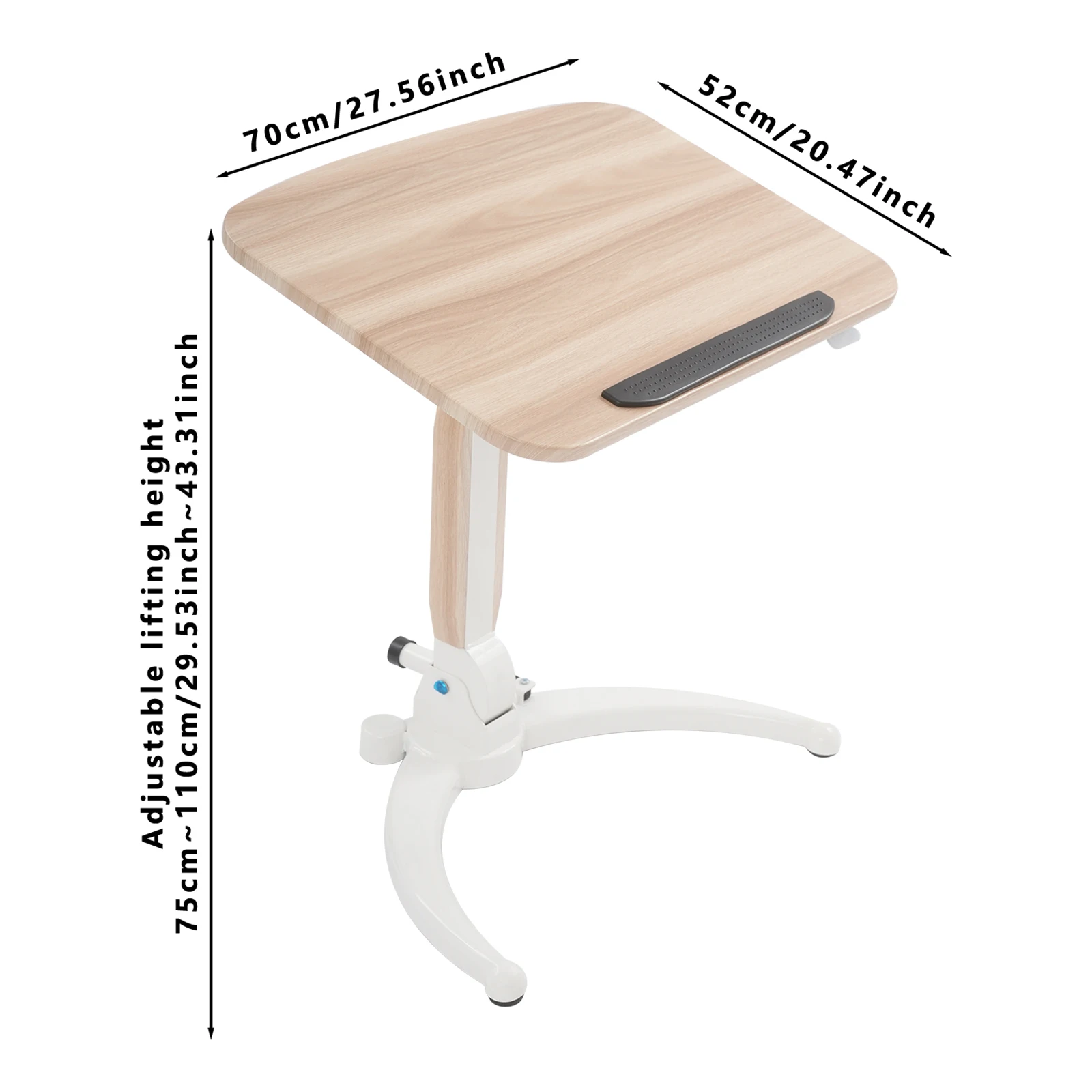 Foldable Mobile Standing Desk Mobile Rolling Laptop Table Mobile Folding Desk Standing Desk