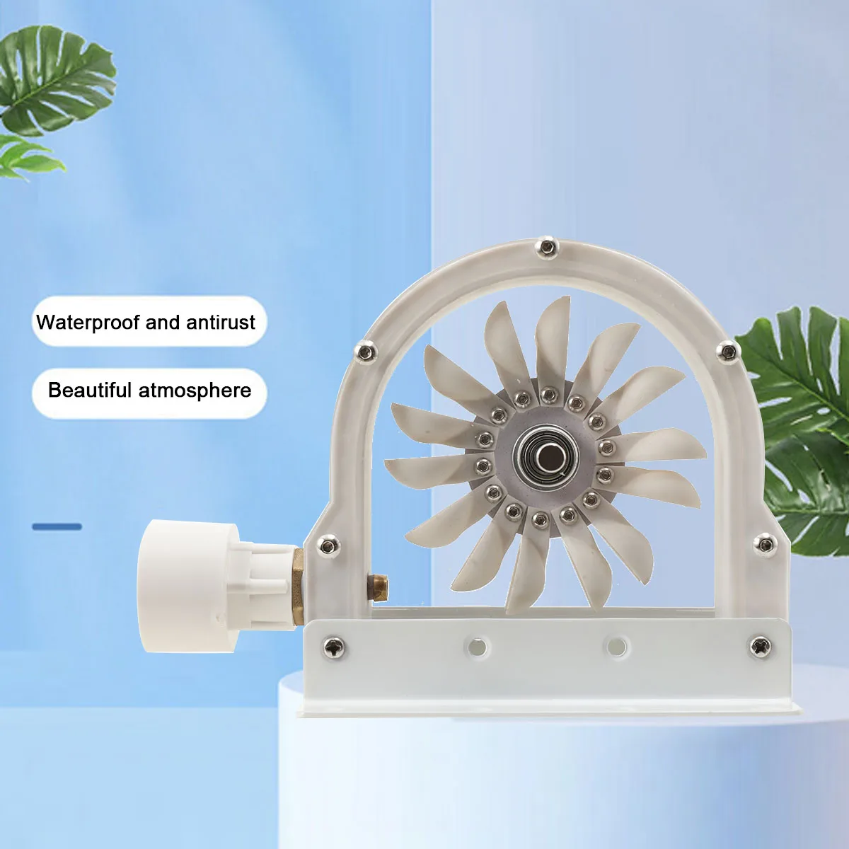 Pelton Water Power Generator 100–300 W 500–4000 RPM Wheel Impulse Pelton Turbine with Adapter to DIY Hydroelectric Generator