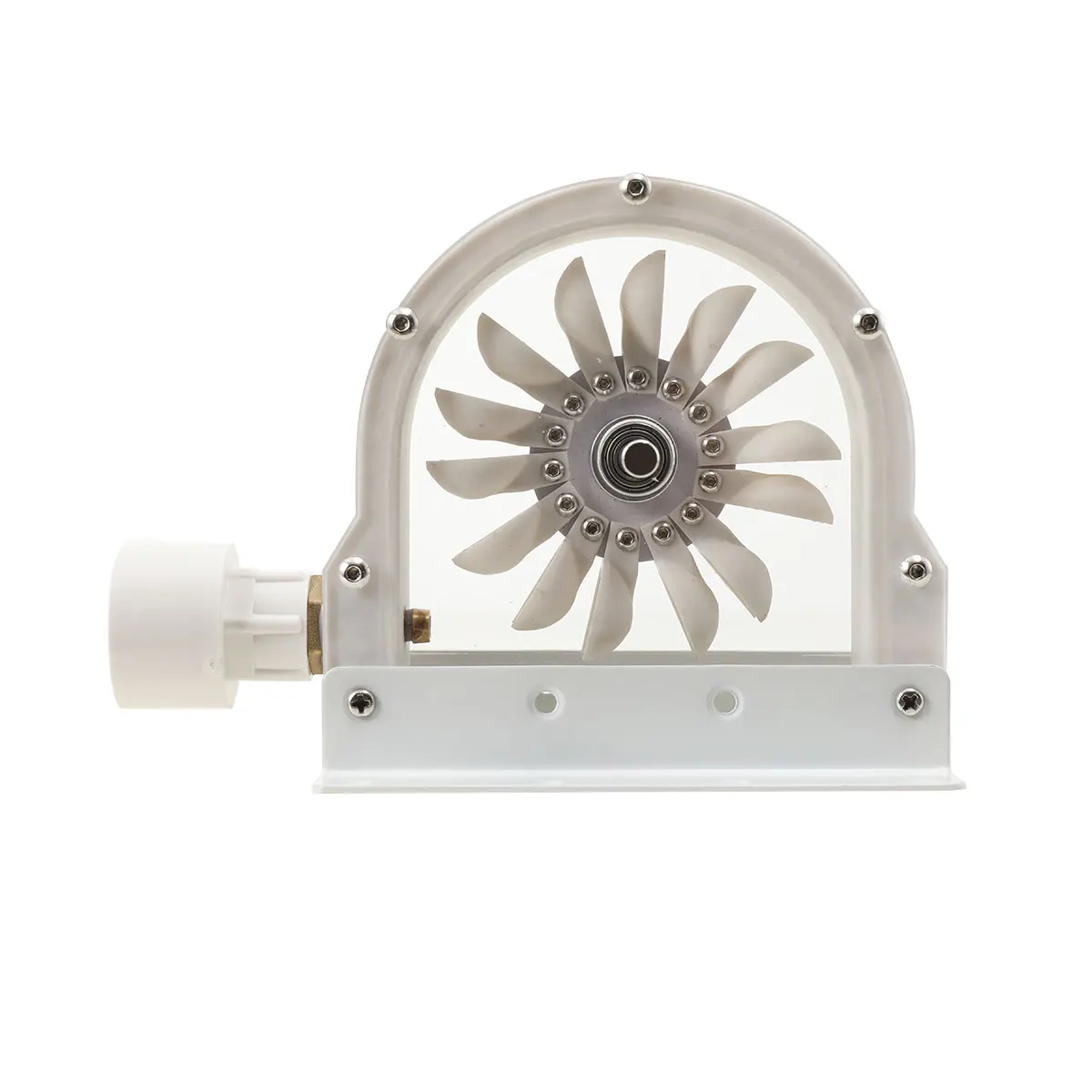 Pelton Water Power Generator 100–300 W 500–4000 RPM Wheel Impulse Pelton Turbine with Adapter to DIY Hydroelectric Generator